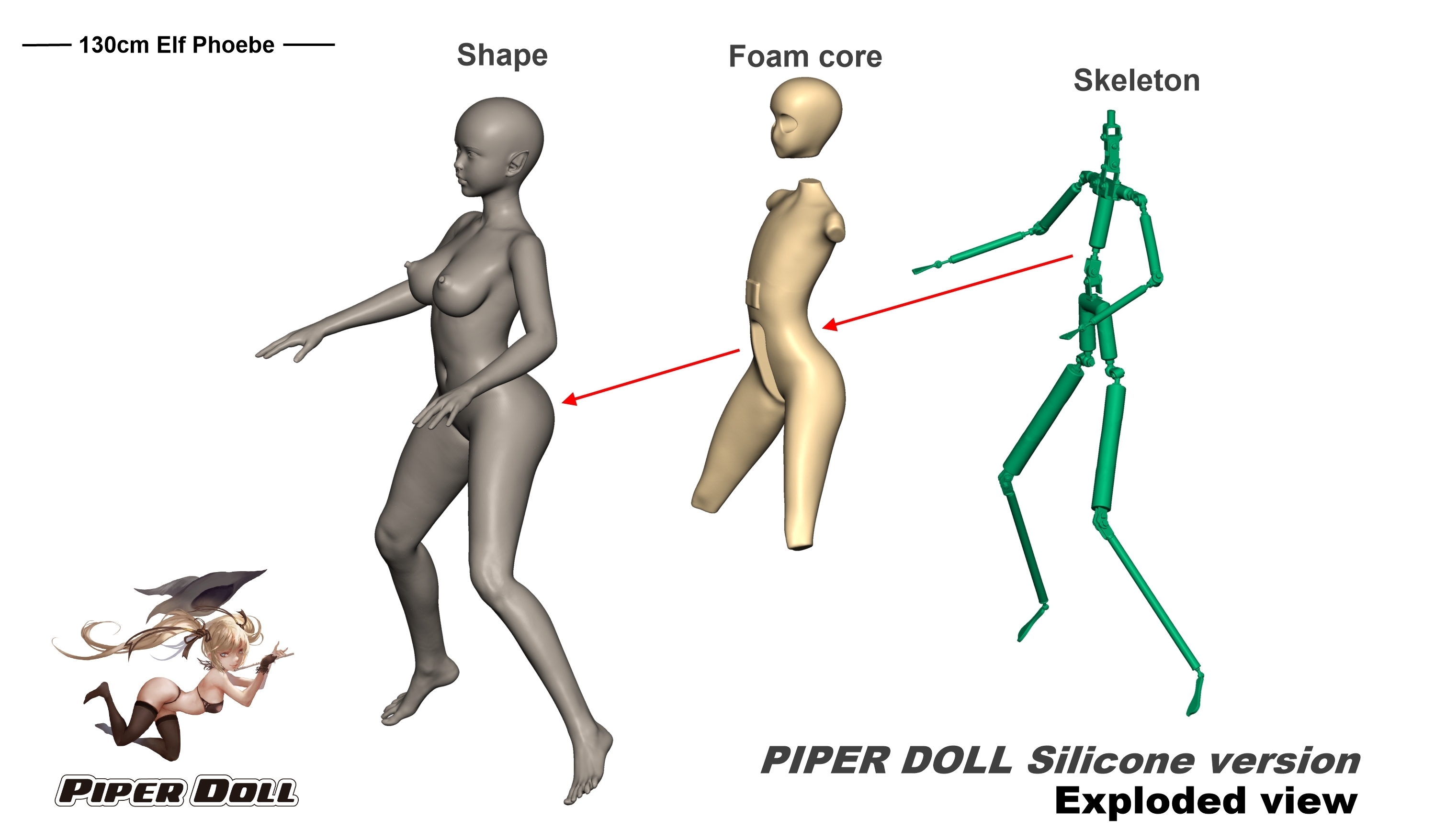 Piper Doll 130cm Silicone Phoebe Elf
